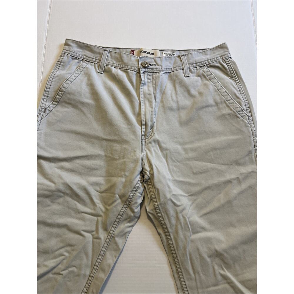 Levi's Carpenter Workwear Jeans Mens 36x32 Signature Light Beige Levi Strauss - Picture 2 of 7
